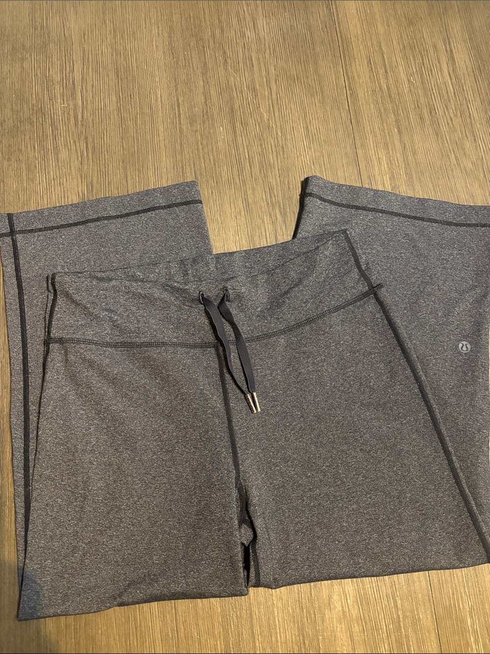 lululemon athletica Wide-Leg Capris in Heather Charcoal